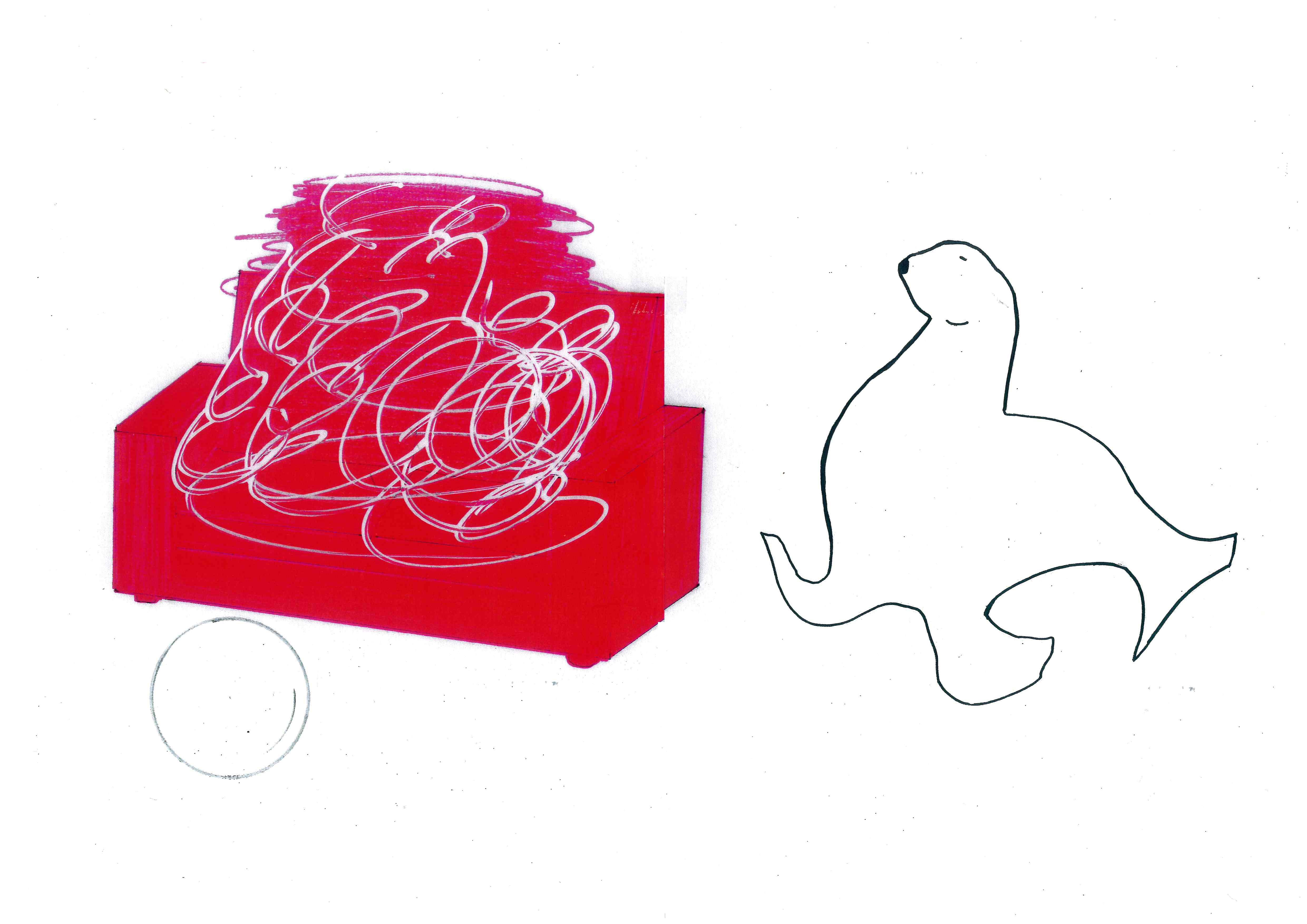 ソファーが好きなオットセイ